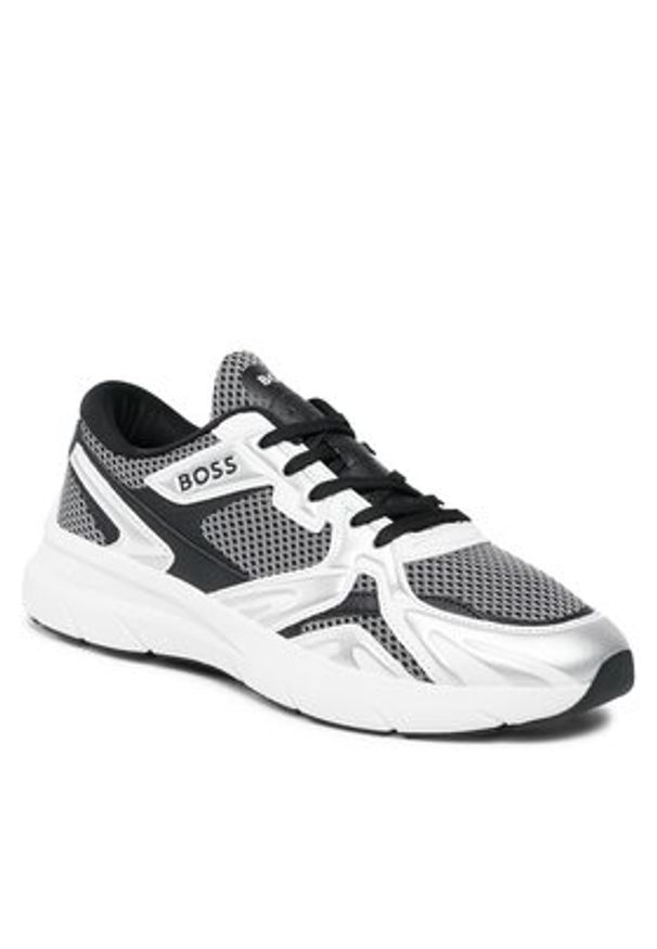 BOSS - Boss Sneakersy Owen 50504289 10254489 01 Srebrny. Kolor: srebrny. Materiał: materiał