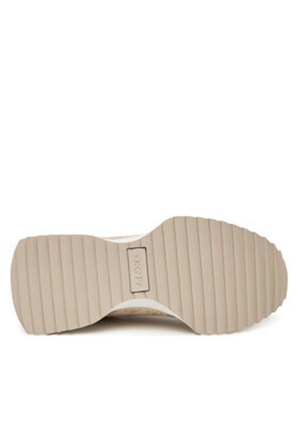 DKNY Sneakersy Naples K3522140 Beżowy. Kolor: beżowy. Materiał: materiał