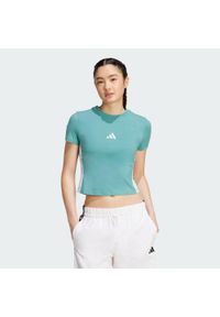 Adidas - Koszulka Essentials 3-Stripes Slim Baby. Kolor: biały, wielokolorowy, niebieski