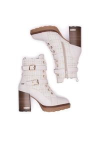 Mustang Trzewiki 1505-501 Biały. Kolor: biały. Materiał: materiał #4