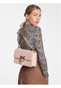Pinko Torebka Love One Classic Dc PE 23 PLTT 100941 A0F1 Różowy. Kolor: różowy. Materiał: skórzane
