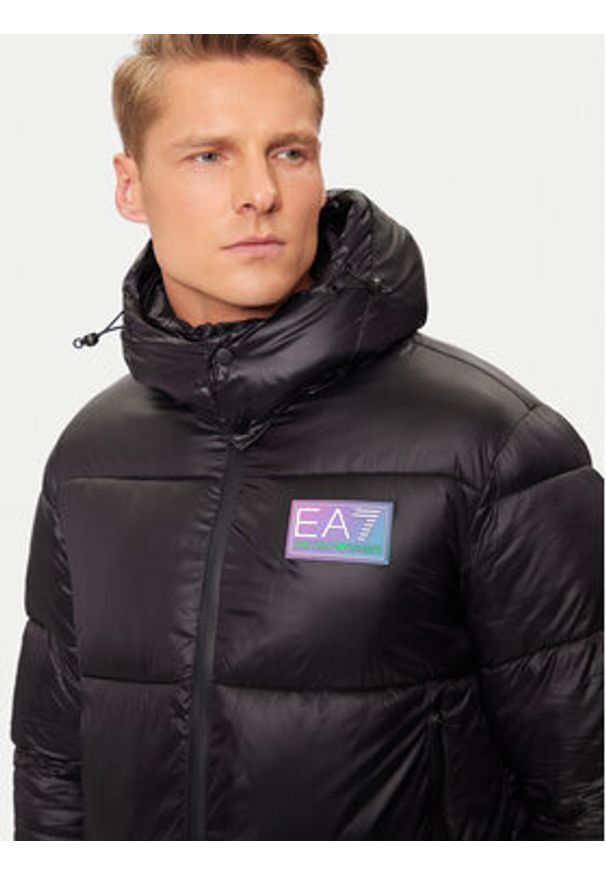 EA7 Emporio Armani Kurtka zimowa 6DPB71 PN2MZ 1200 Czarny Regular Fit. Kolor: czarny. Materiał: syntetyk. Sezon: zima