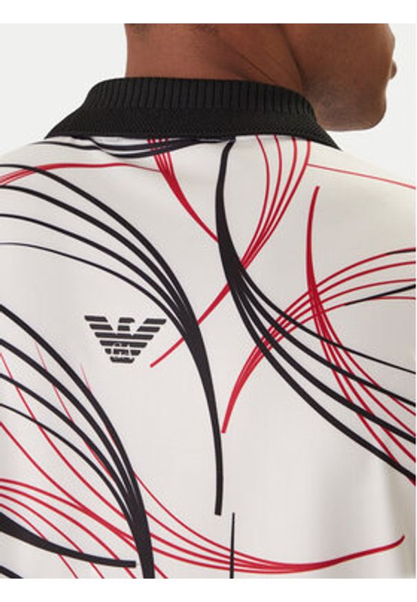 EA7 Emporio Armani Polo 7M001532 AF22175 Biały Regular Fit. Typ kołnierza: polo. Kolor: biały. Materiał: syntetyk