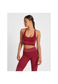 Stanik fitness cardio Hummel hmlClea. Kolor: czerwony. Styl: sportowy. Sport: fitness #1