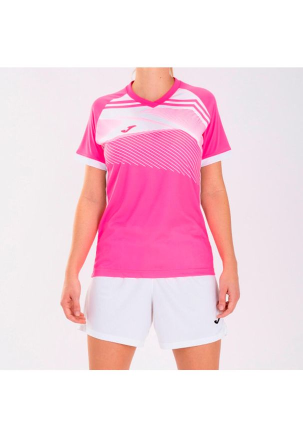 Joma - Koszulka do piłki nożnej damska Supernova II. Kolor: biały, wielokolorowy, zielony, różowy