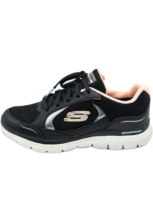 skechers - Skechers Flex Appeal 4.0, Czarny. Kolor: czarny. Materiał: tkanina, materiał, syntetyk