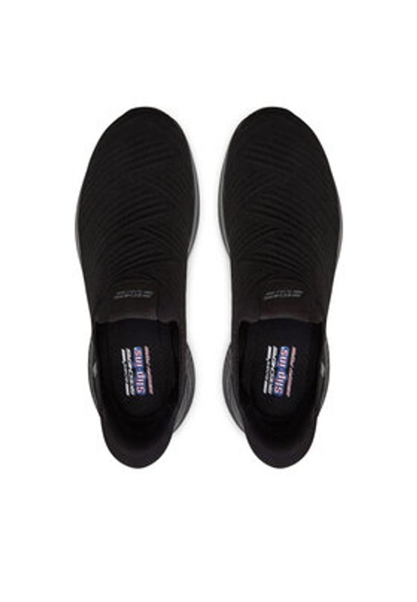 skechers - Skechers Sneakersy 117508 BBK Czarny. Kolor: czarny. Materiał: materiał