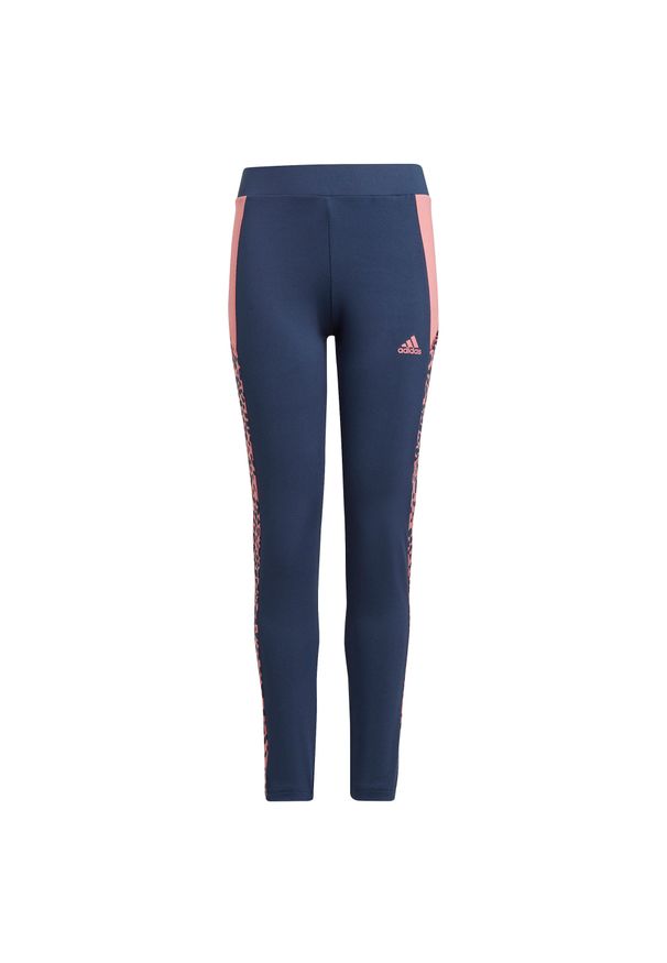Legginsy Adidas eleganckie, z motywem zwierzęcym