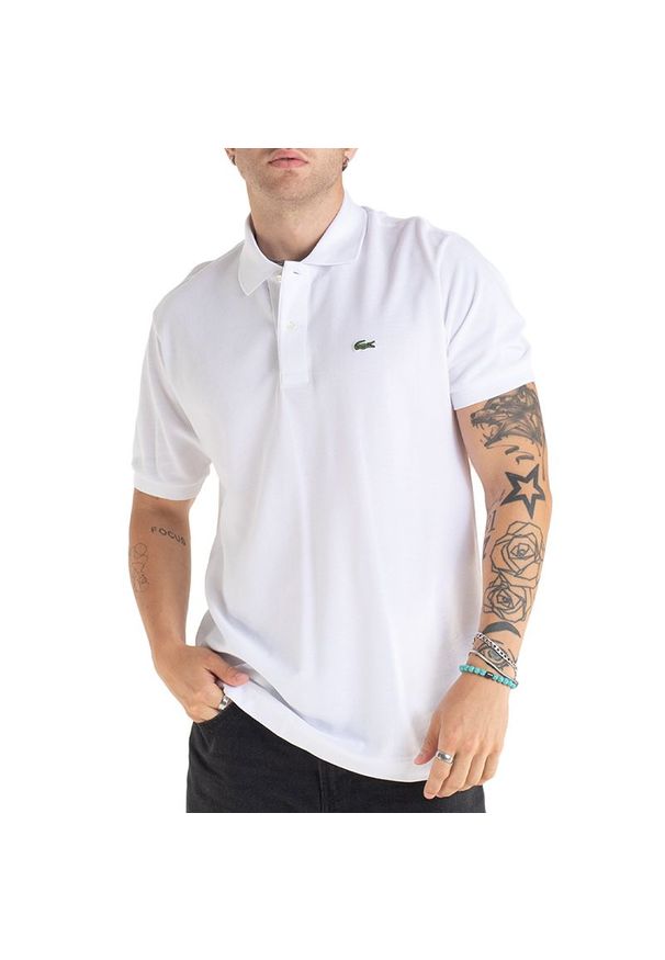 Koszulka Lacoste Polo Original L.12.12 L1212-001 - biała. Typ kołnierza: polo. Kolor: biały. Materiał: bawełna. Długość rękawa: krótki rękaw. Długość: krótkie. Wzór: aplikacja. Sezon: lato