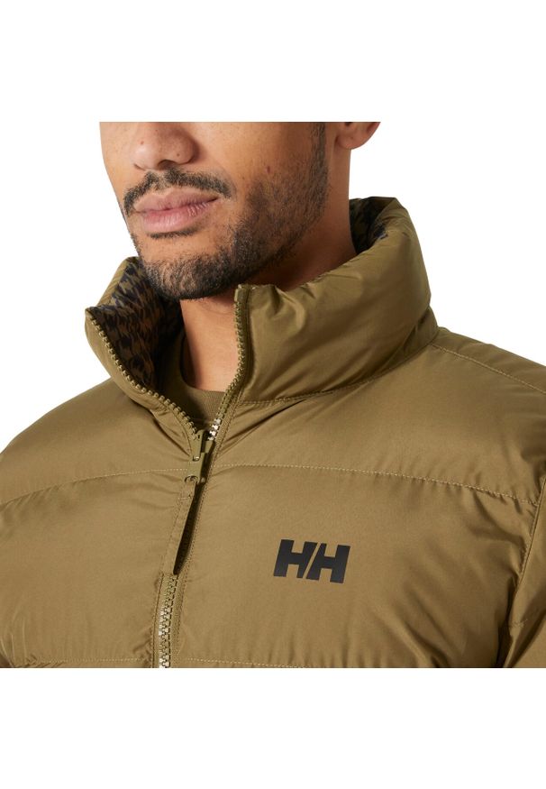 Kurtka puchowa Helly Hansen YU 23. Kolor: beżowy, wielokolorowy, brązowy. Materiał: puch