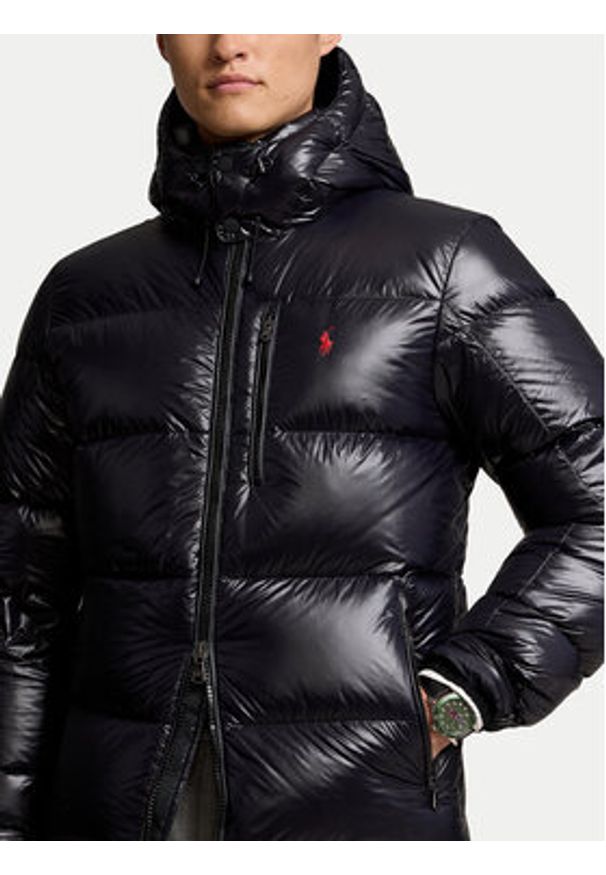 Polo Ralph Lauren Kurtka puchowa 710950912001 Czarny Regular Fit. Typ kołnierza: polo. Kolor: czarny. Materiał: syntetyk