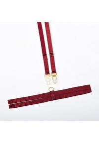 Intica - Koronkowy komplet bielizny na romantyczne wieczory Estrid. Kolor: czerwony. Materiał: koronka. Długość: krótkie. Wzór: koronka #4