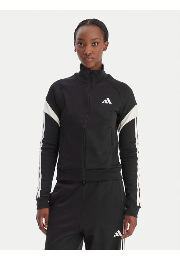 Adidas - adidas Bluza House Of Tiro KE5675 Czarny Slim Fit. Kolor: czarny. Materiał: syntetyk