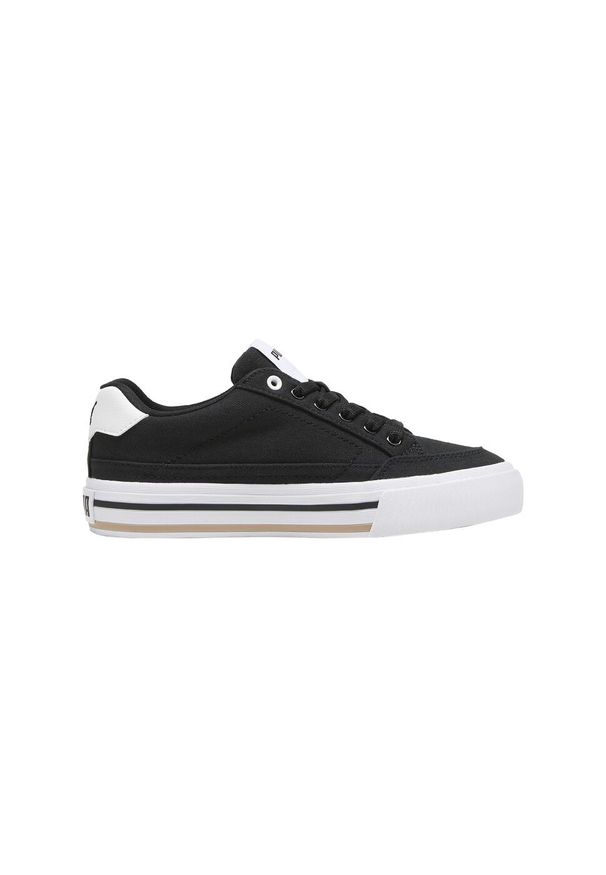 Adidasy Puma Court Classic Vulc Fs Jr, Dzieci. Kolor: czarny. Materiał: materiał, syntetyk
