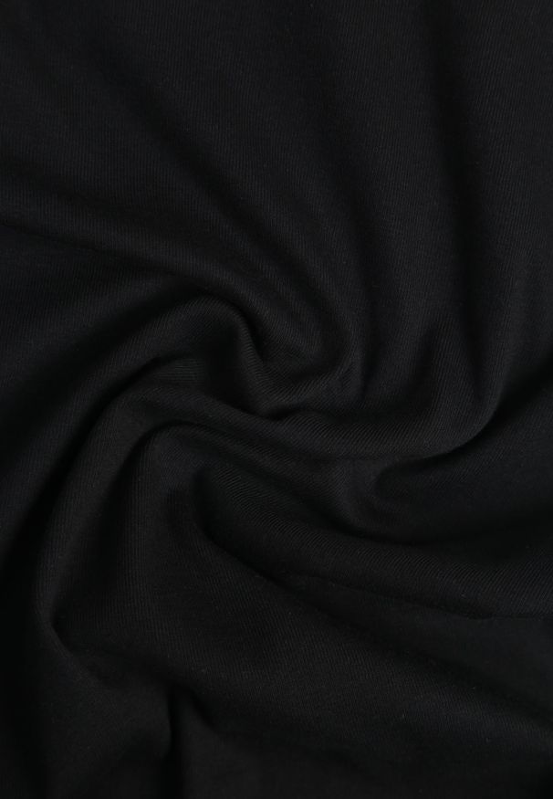 Renee - Czarna T-shirtowa Sukienka z Bawełny w Stylu Basic Retine. Okazja: na co dzień. Kolor: czarny. Materiał: bawełna. Długość rękawa: krótki rękaw. Typ sukienki: proste, oversize. Styl: rockowy, elegancki, casual