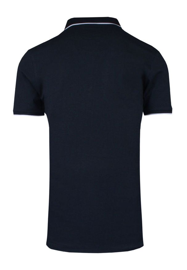 Oryginalna Koszulka Polo - Brave Soul - Granatowa. Okazja: na co dzień. Typ kołnierza: polo. Kolor: niebieski. Materiał: bawełna. Styl: casual