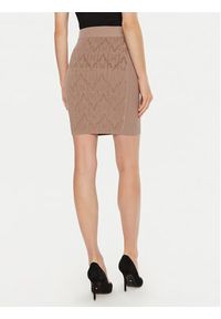 Marciano Guess Spódnica ołówkowa Hermione 4BGD01 5661Z Brązowy Slim Fit. Kolor: brązowy. Materiał: syntetyk