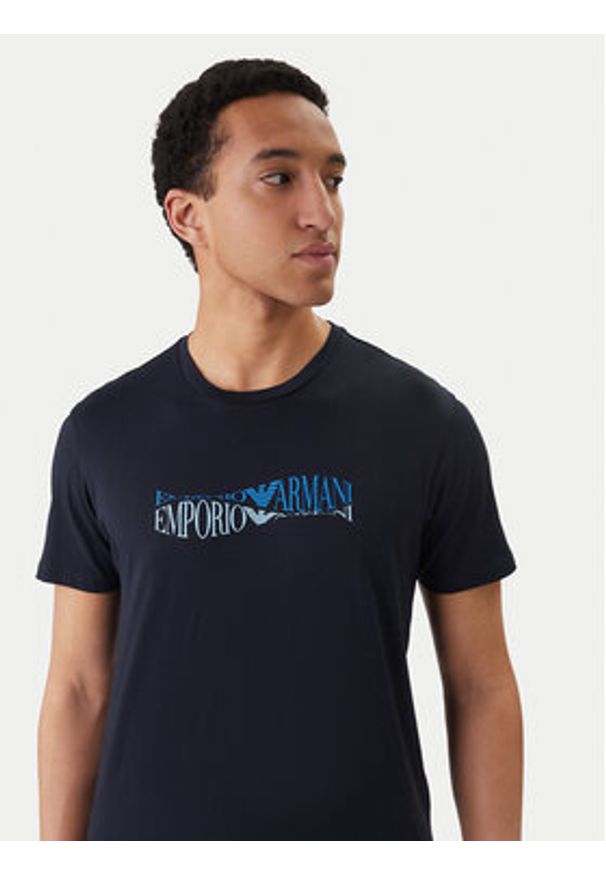 Emporio Armani T-Shirt EM000574 AF20451 FB335 Niebieski. Kolor: niebieski. Materiał: bawełna