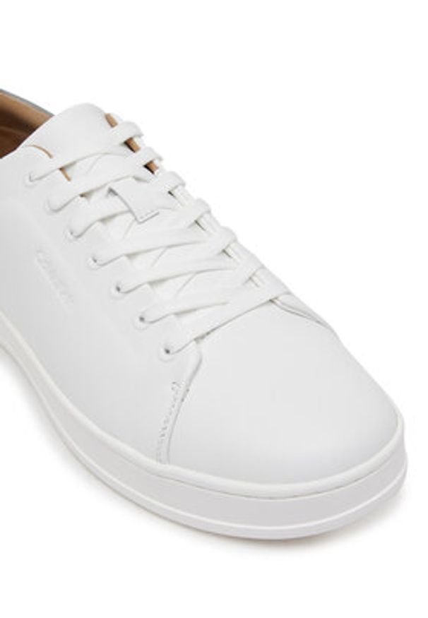 Calvin Klein Sneakersy Pure Low Laceup Cupsole Hf Lth HM0HM01859 Biały. Kolor: biały. Materiał: skóra