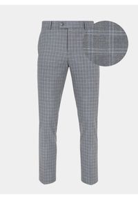 Pako Lorente - PAKO LORENTE – Szare spodnie garniturowe P22SF-6G-008-S-S. Kolor: szary. Materiał: poliester, wełna, elastan. Wzór: kratka #6