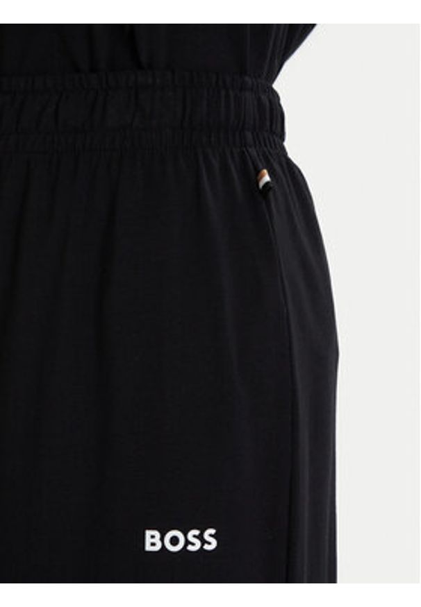 BOSS - Boss Spodnie dresowe 50520148 Czarny Relaxed Fit. Kolor: czarny. Materiał: bawełna