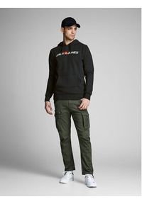 Jack & Jones Bluza Corp Old Logo 12137054 Czarny Regular Fit. Kolor: czarny. Materiał: bawełna #8