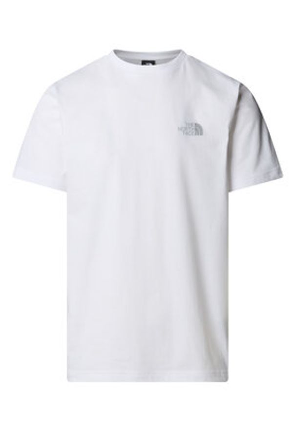 The North Face T-Shirt NSE Box NF0A8C4V Biały Regular Fit. Kolor: biały. Materiał: bawełna