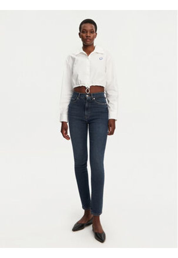 Hugo - HUGO Jeansy Girali 50530308 Granatowy Skinny Fit. Kolor: niebieski