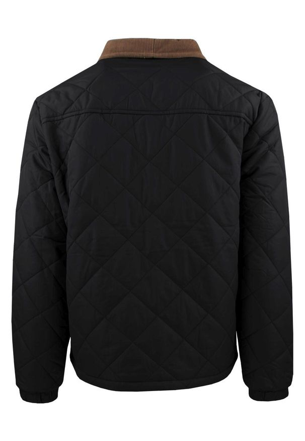 Przejściowa (Delikatnie Ocieplona) Kurtka Pikowana - Brave Soul - Czarna. Kolor: czarny. Materiał: tkanina, poliester. Sezon: wiosna, zima, jesień