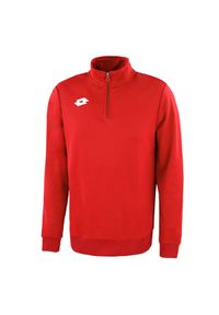 Bluza piłkarska dla dorosłych LOTTO DELTA HZ. Kolor: czerwony. Sport: piłka nożna