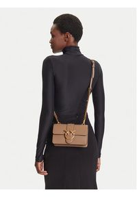 Pinko - PINKO Torebka Love One Mini ST.CL Al 25-26 PLTT 105856 A0F1 Beżowy. Kolor: beżowy. Materiał: skórzane #6