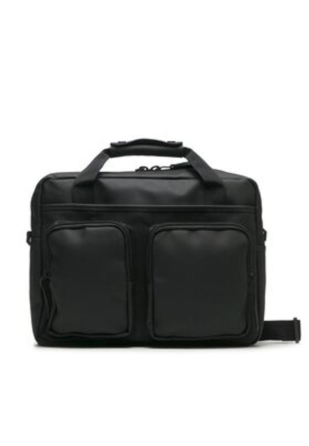 Rains Torba Texel Tech Bag W3 14250 Czarny. Kolor: czarny. Materiał: materiał