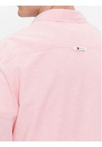 Tommy Jeans Koszula DM0DM18962 Różowy Regular Fit. Kolor: różowy. Materiał: bawełna, len #4
