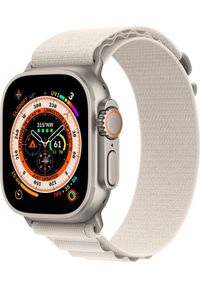 APPLE - Smartwatch Apple Watch Ultra GPS + Cellular 49mm Titanium Case Alpine Loop Medium Beżowy (MQFR3FD/A). Rodzaj zegarka: smartwatch. Kolor: beżowy #1