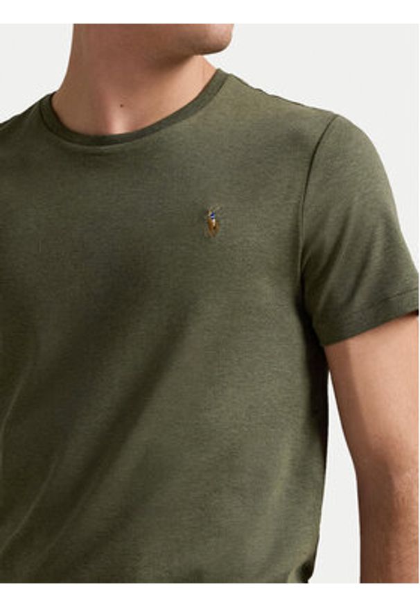Polo Ralph Lauren T-Shirt 710740727087 Zielony Slim Fit. Typ kołnierza: polo. Kolor: zielony. Materiał: bawełna