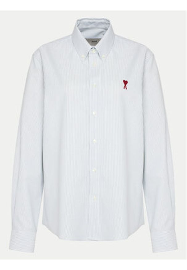 AMI PARIS Koszula USH063.CO0087 4017 Biały Regular Fit. Kolor: biały. Materiał: bawełna