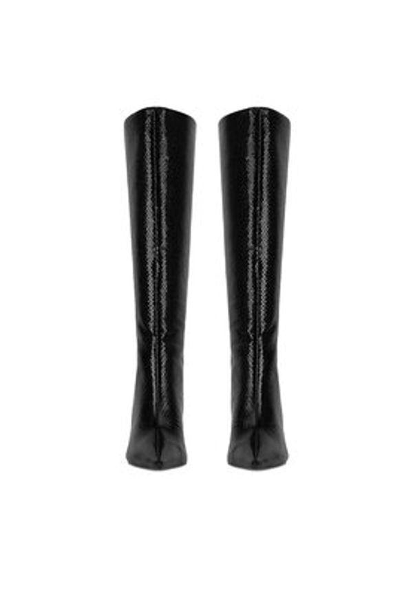 Nine West Kozaki WFA3425-1 Czarny. Kolor: czarny. Materiał: materiał