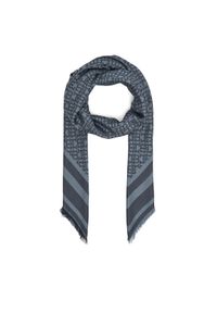 TOMMY HILFIGER - Tommy Hilfiger Szal Monogram AW0AW17493 Granatowy. Kolor: niebieski. Materiał: materiał
