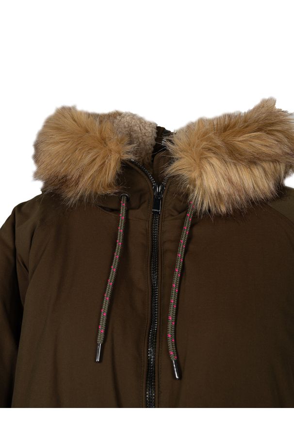 Pinko Kurtka "Circus Parka" | 1G16AW Y7HJ | Kobieta | Wojskowa Zieleń. Okazja: na co dzień. Materiał: poliamid. Sezon: zima. Styl: militarny
