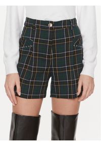 Liu Jo Szorty materiałowe MF3347 T4419 Zielony ciemny Relaxed Fit. Kolor: zielony. Materiał: syntetyk #1