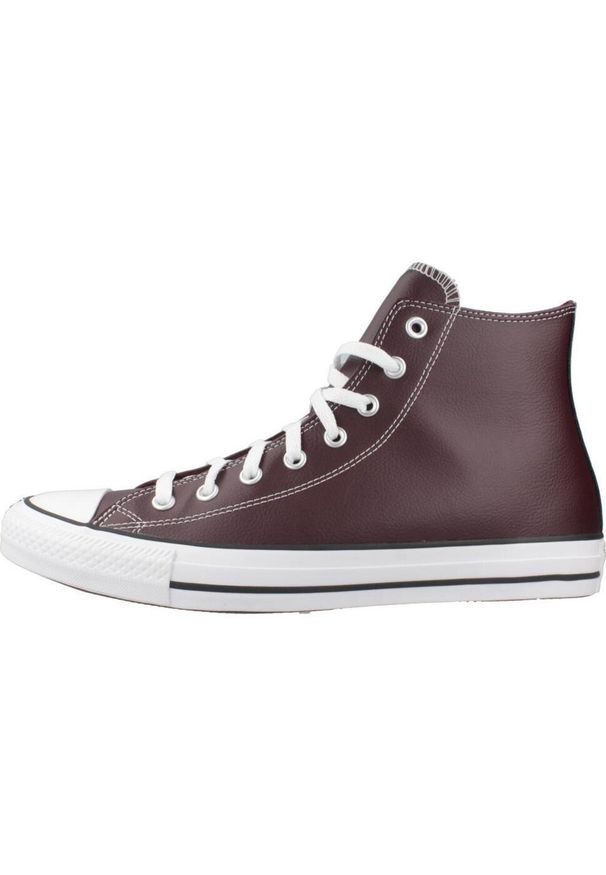 Tenisówki Converse Model Chuck Taylor All Star Faux Leather Kolor Bordeaux. Kolor: czerwony. Materiał: syntetyk, tkanina
