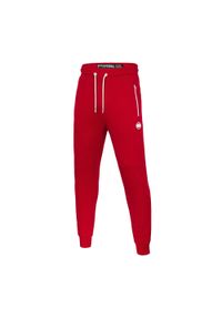 PITBULL WEST COAST - Spodnie do MMA męskie Pitbull West Coast Trackpants Small Logo Terry Group. Kolor: czerwony #1