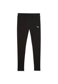 Puma - Legginsy Damskie Logo Essential. Kolor: czarny. Sport: turystyka piesza