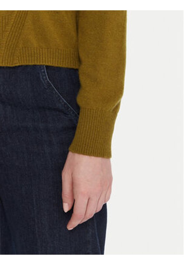 United Colors of Benetton - United Colors Of Benetton Sweter 102HD4032 Zielony Relaxed Fit. Kolor: zielony. Materiał: wiskoza