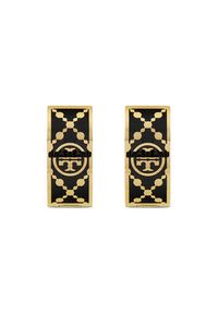 Tory Burch Kolczyki Small T Monogram Hoop Earring 157223 Złoty. Materiał: metalowe. Kolor: złoty #3