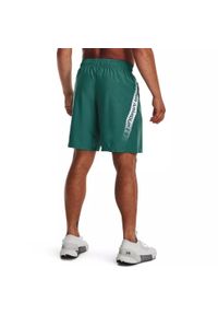 Spodenki do MMA męskie Under Armour Woven Graphic. Kolor: zielony