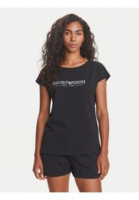Emporio Armani Underwear Piżama EW000495 AF10881 UC001 Czarny Regular Fit. Kolor: czarny. Materiał: bawełna