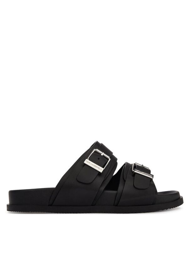 Karl Lagerfeld - KARL LAGERFELD Klapki Kaden KL72106 Czarny. Kolor: czarny. Materiał: skóra