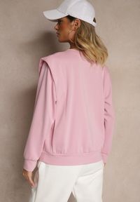Renee - Różowa Bluza z Wiskozą z Szerokimi Ramionami Alioris. Okazja: na co dzień. Kolor: różowy. Materiał: wiskoza. Styl: elegancki, casual #3