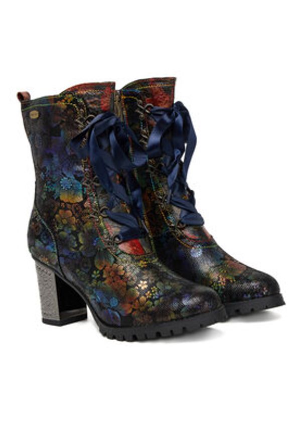 Laura Vita Botki Kateo 07 Czarny. Kolor: czarny. Materiał: materiał